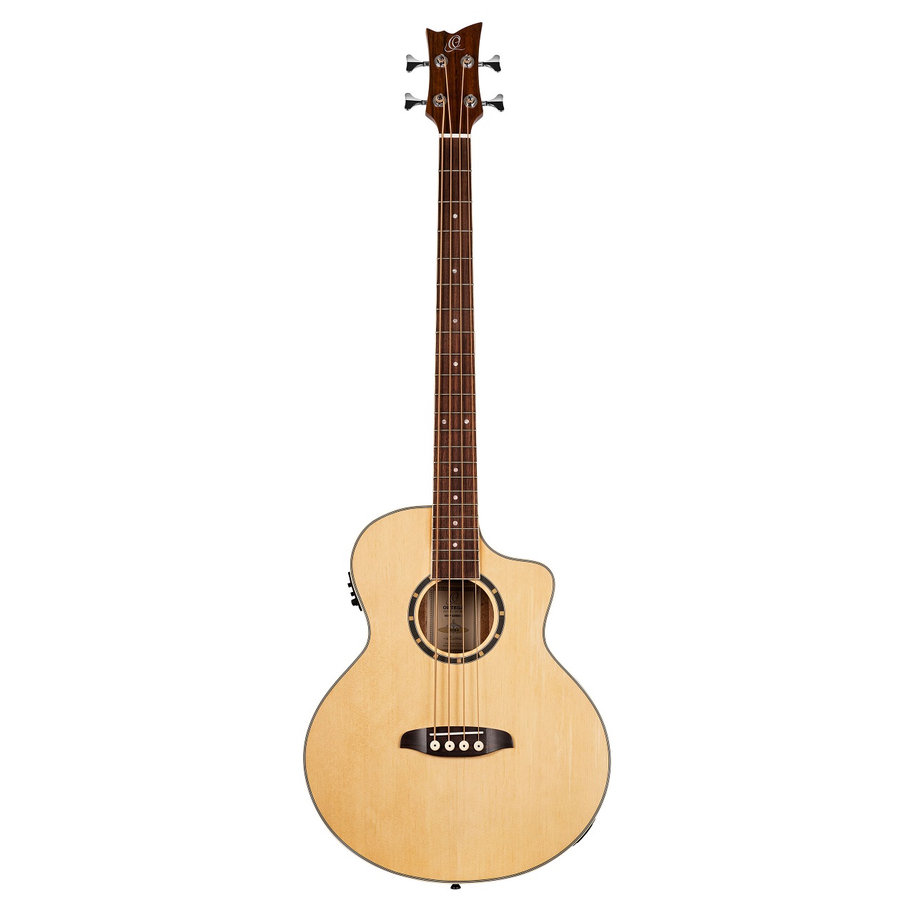 D7CE-4 Acoustic Bass 4-Str. Ortega Cutaway, Mahagoni/Fichte