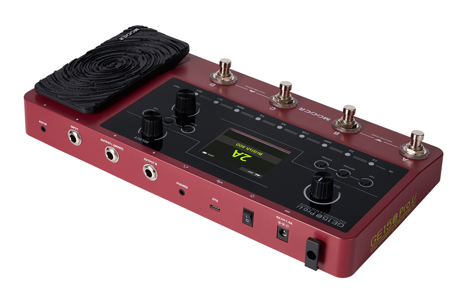 GE150 Pro Li multi effects pedal with built-in Lithium battery "Versandrückläufer"