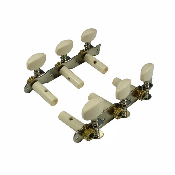 MGP15 Classical Guitar Tuning Pegs Keys, Silber (3+3)