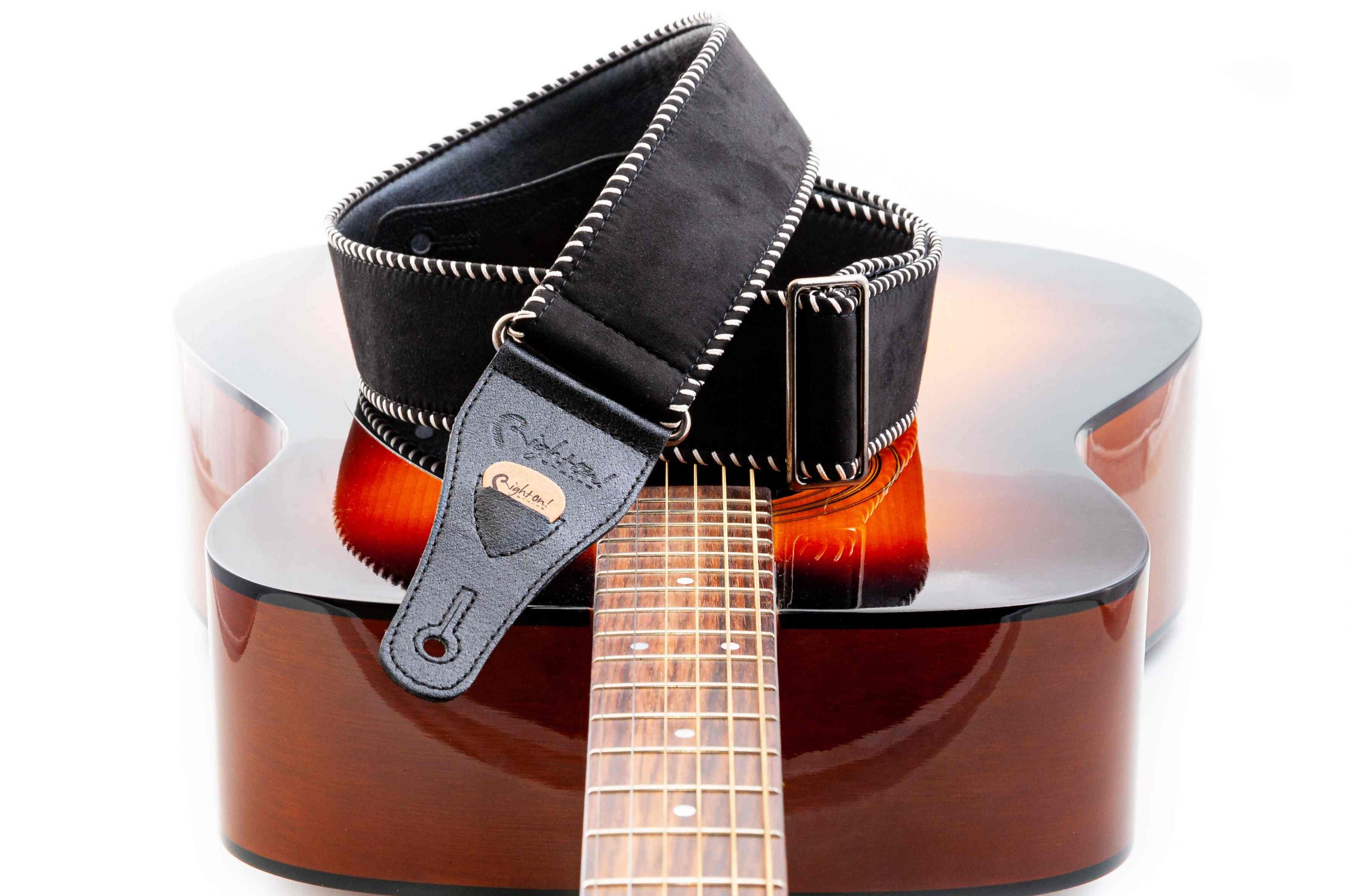 Yeehaw Black Guitar Strap