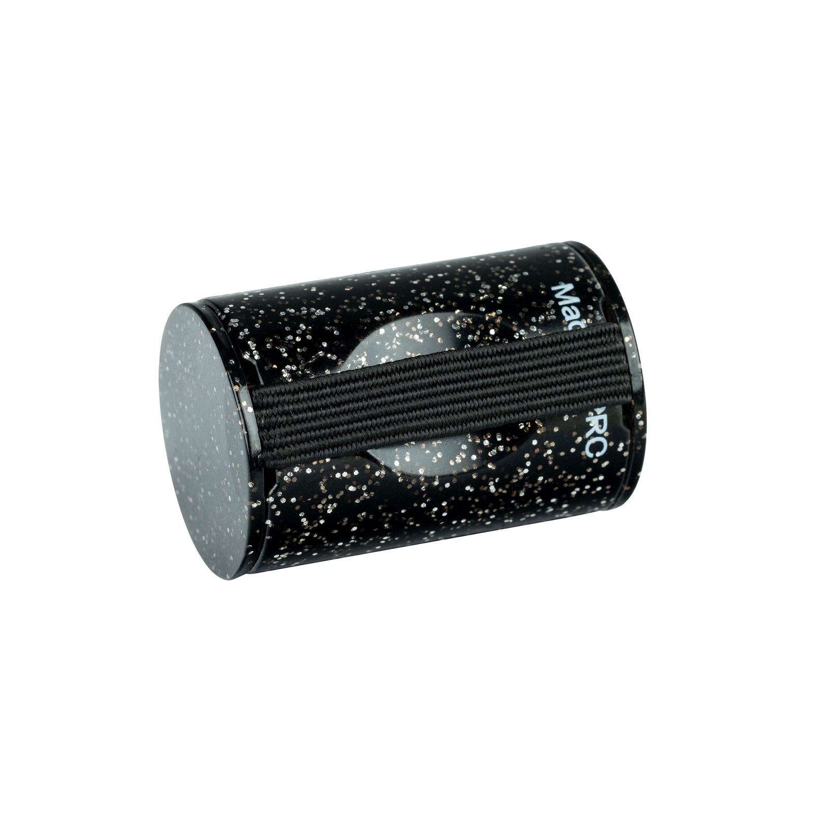 PVC Finger Shaker - Black / Silver Sparkle