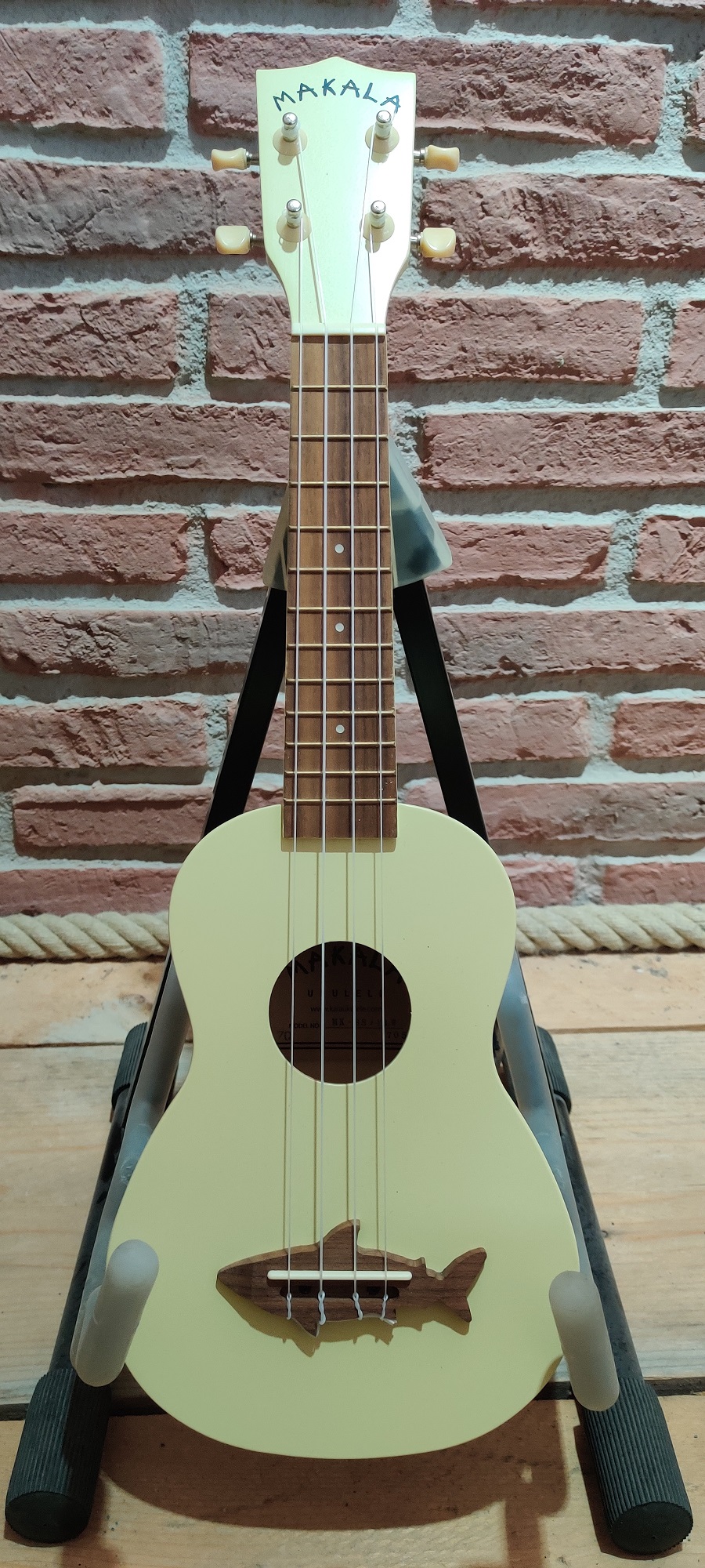 MK-SS/YLW -Yellow Coral - Vintage Satin Finish  - Makala Shark Soprano Ukulele "B-Stock"