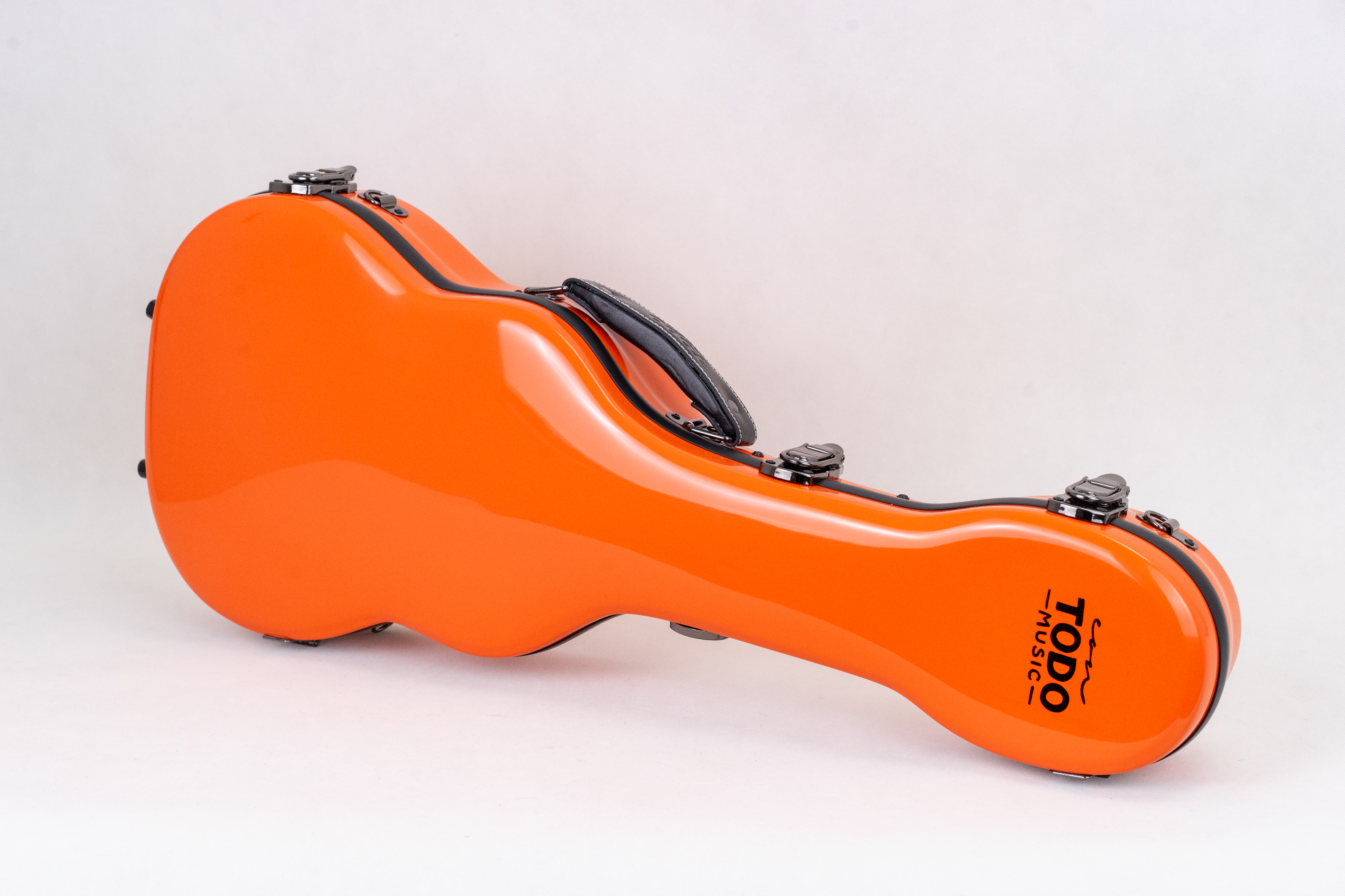 Premium Fiberglas Baritone Ukulele-Koffer Orange