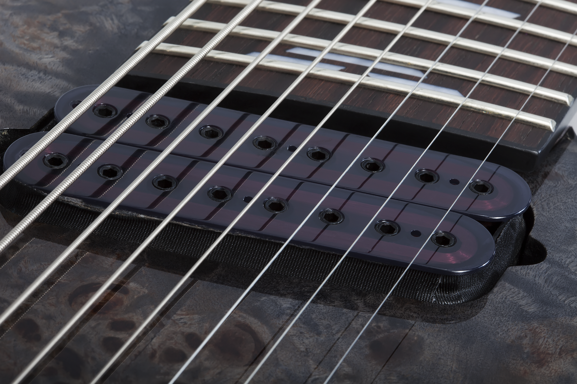 Omen Elite 8 MultiScale Charcoal E-Gitarre