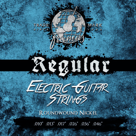 Blue Label Electric Guitar String Set, Nickel-Plated Steel - Regular, .010"-.046"