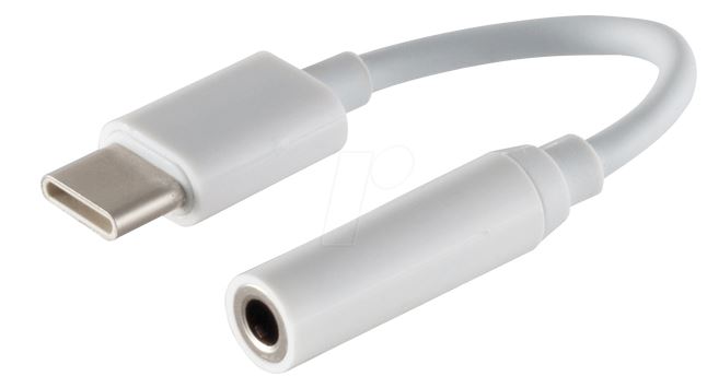 Konverter USB C Stecker auf 3,5 mm 4-Pin Klinkenbuchse