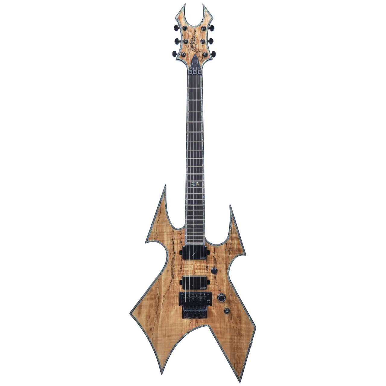 Warbeast Extreme Exotic with Floyd Rose - Spalted Maple Top, Natural Transparent (Showroom)