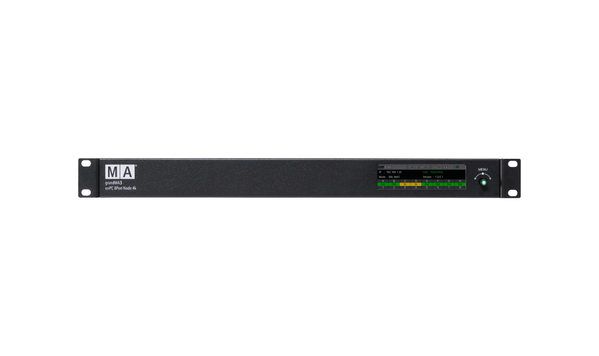 grandMA3 onPC 8Port Node 4k PoE