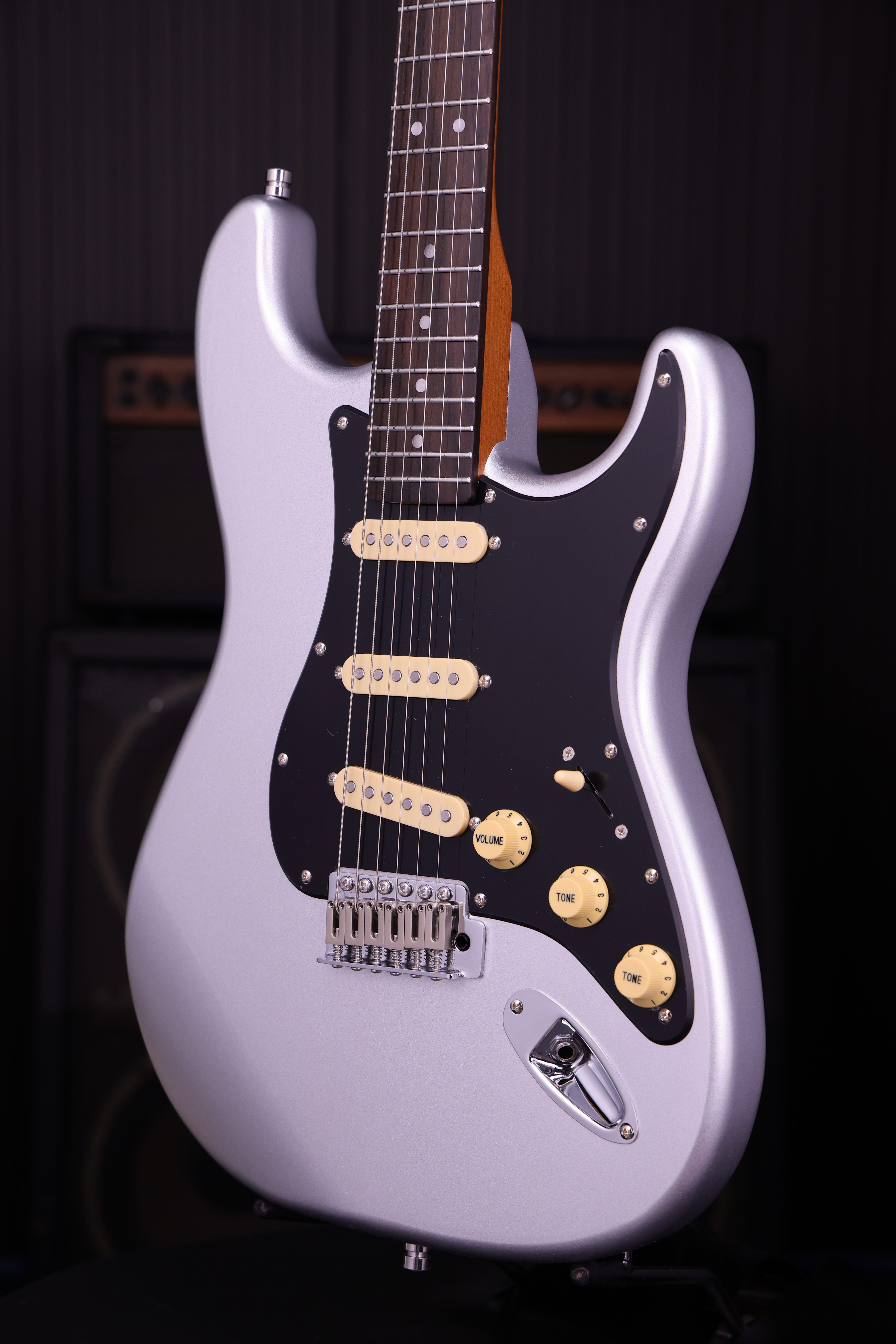 PS-3 Silver SSS ST-Style E-Gitarre