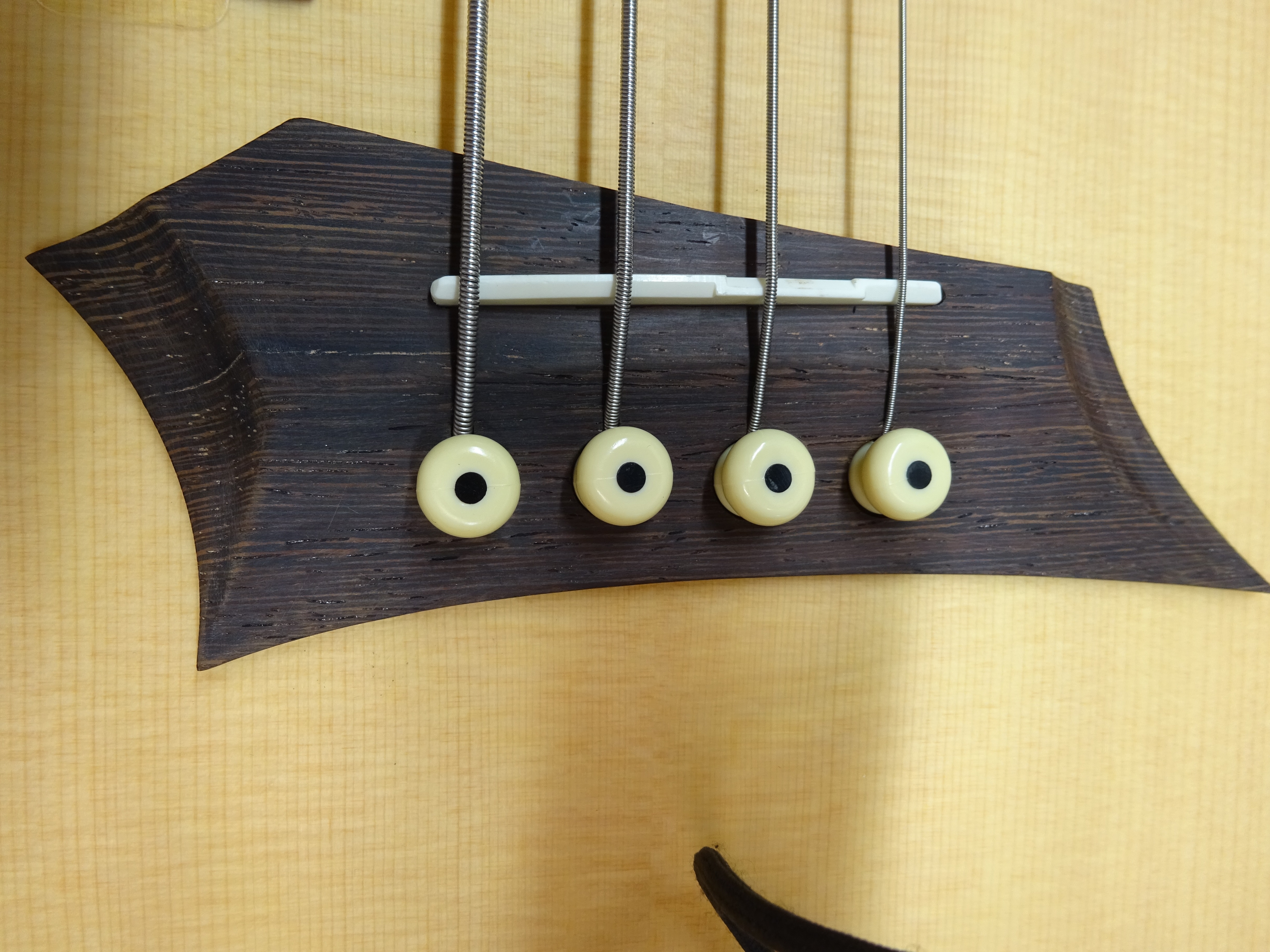 RockBass Alien Deluxe Hybrid Thinline 4-String Natural (B-Stock)