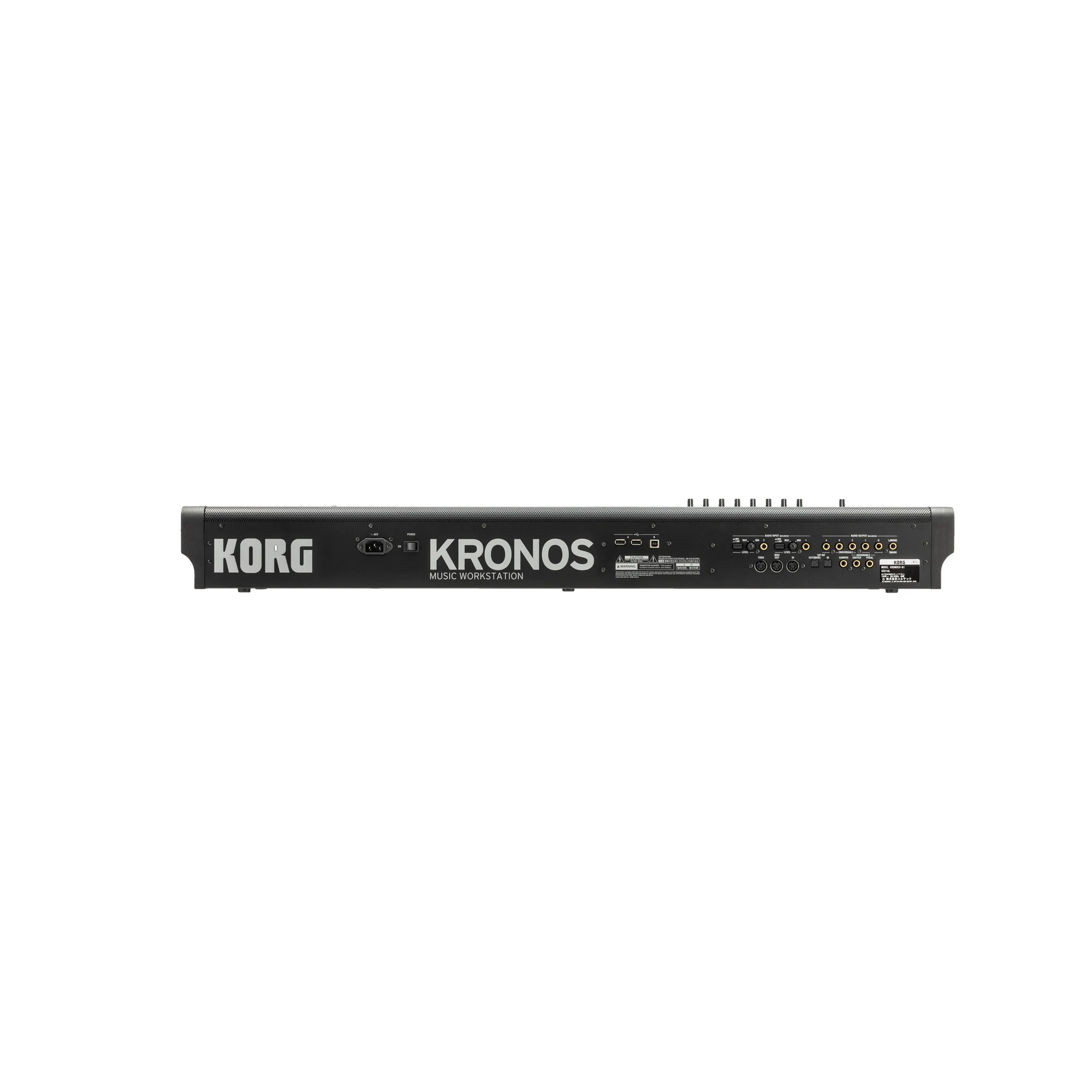 Korg Kronos 61 2025 Rückseite mit Audio- und MIDI-Anschlüssen