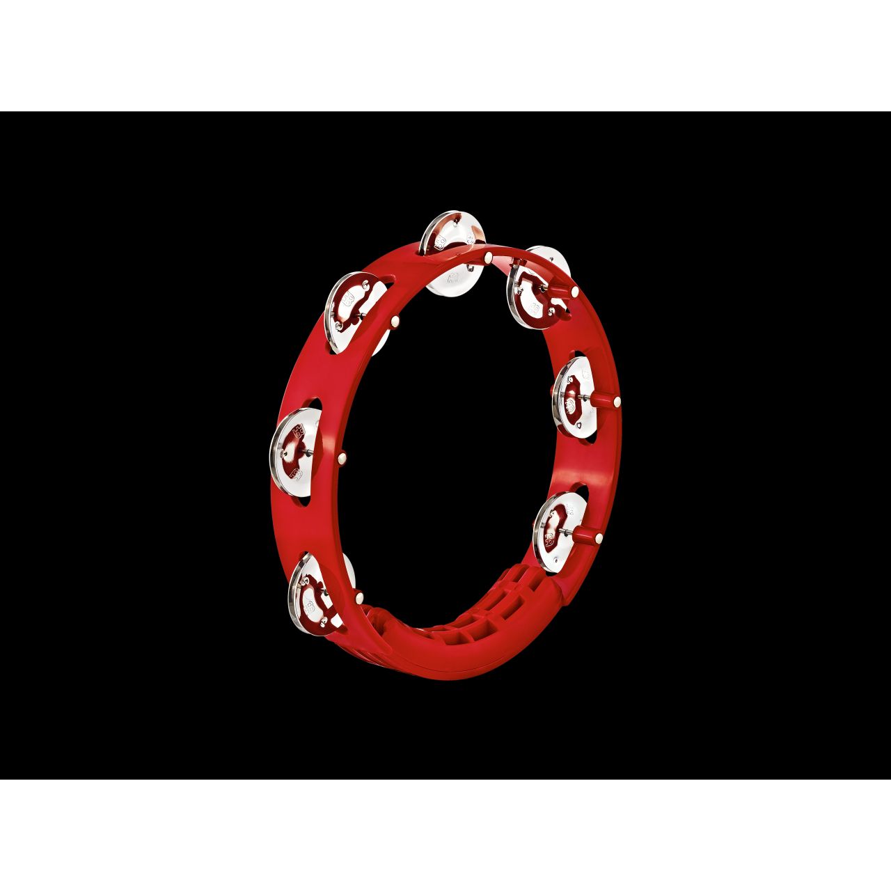 8" Headliner Tambourine einreihig, rot