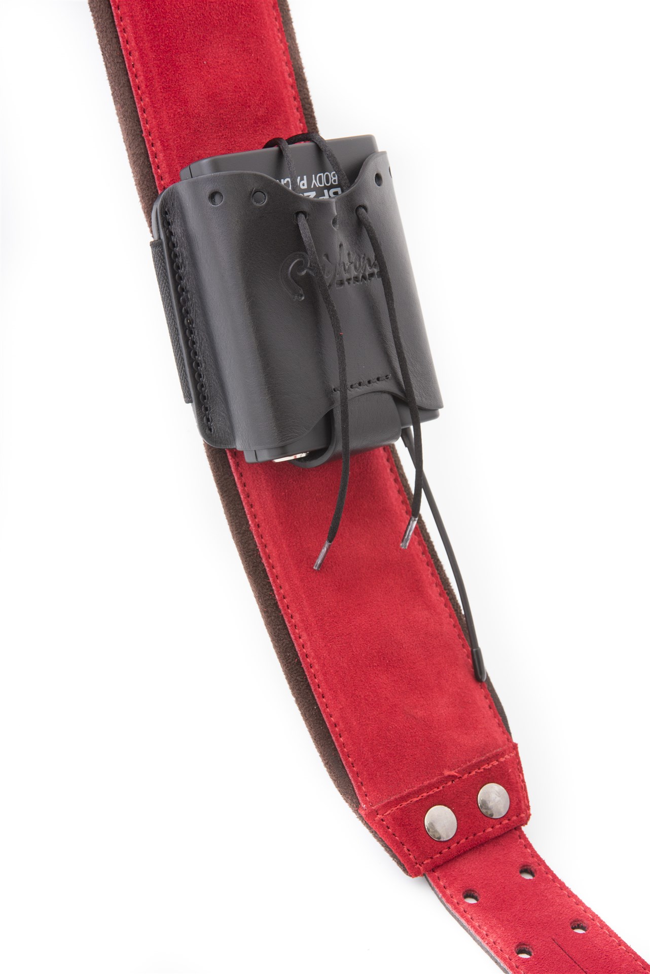 Wireless Pocket In-Ear transmitter Leather-Pouch Black