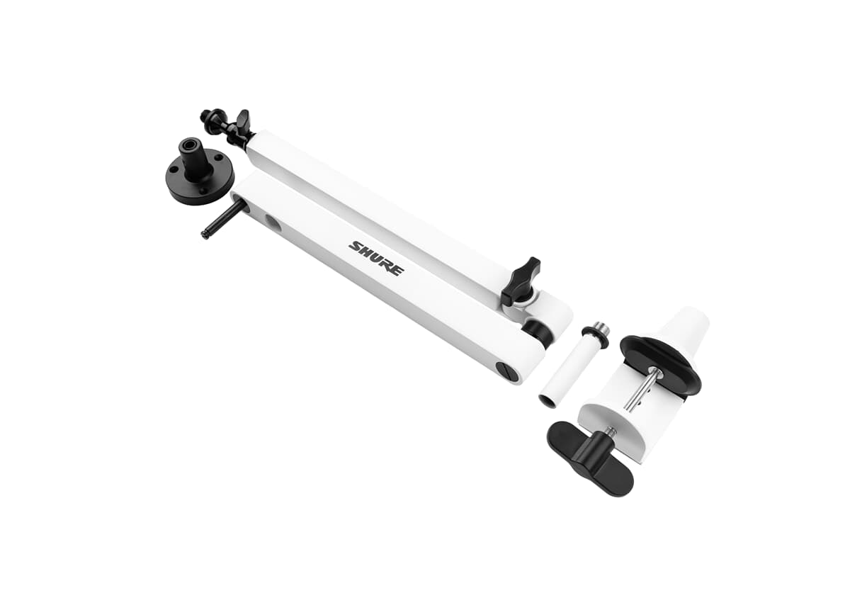 Low-Profile Desktop-Boomarm - Weiß
