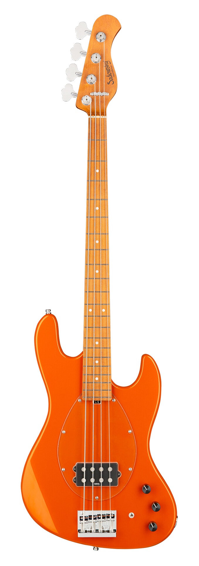 MetroExpress 21-Fret Vintage M Bass  Candy Apple Orange Metallic (B-Stock)