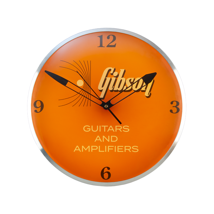 Vintage Lighted Wall Clock - Kalamazoo Orange