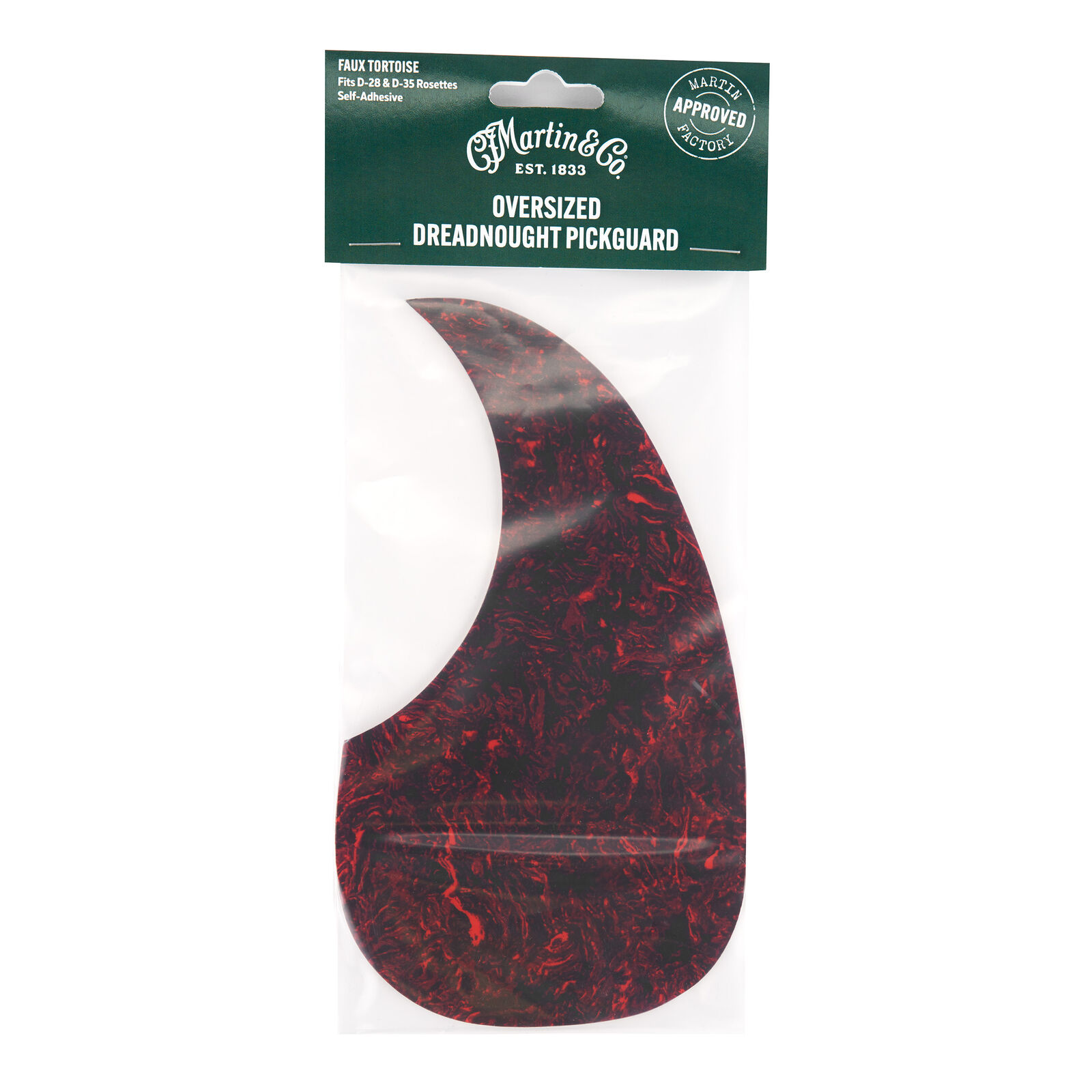 Pickguard Dreadnought, Faux Tortoise, Oversize