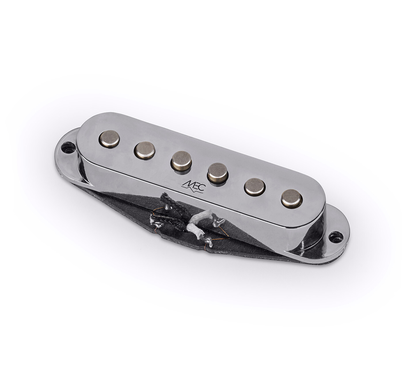 Classic Alnico II Single Coil Guitar Pickup Neck & Bridge - Chrome Cover