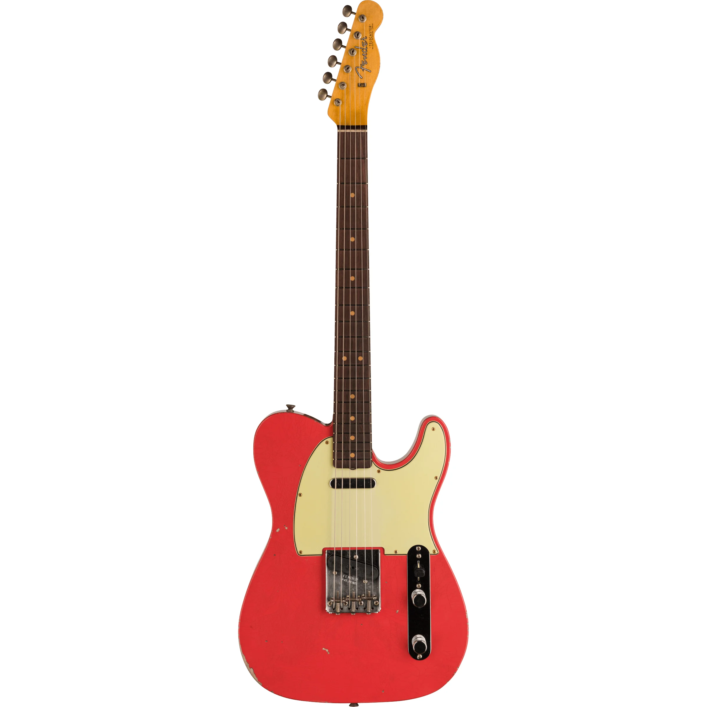 Fender 1963 Telecaster Relic Fiesta Red 3A Vorderansicht