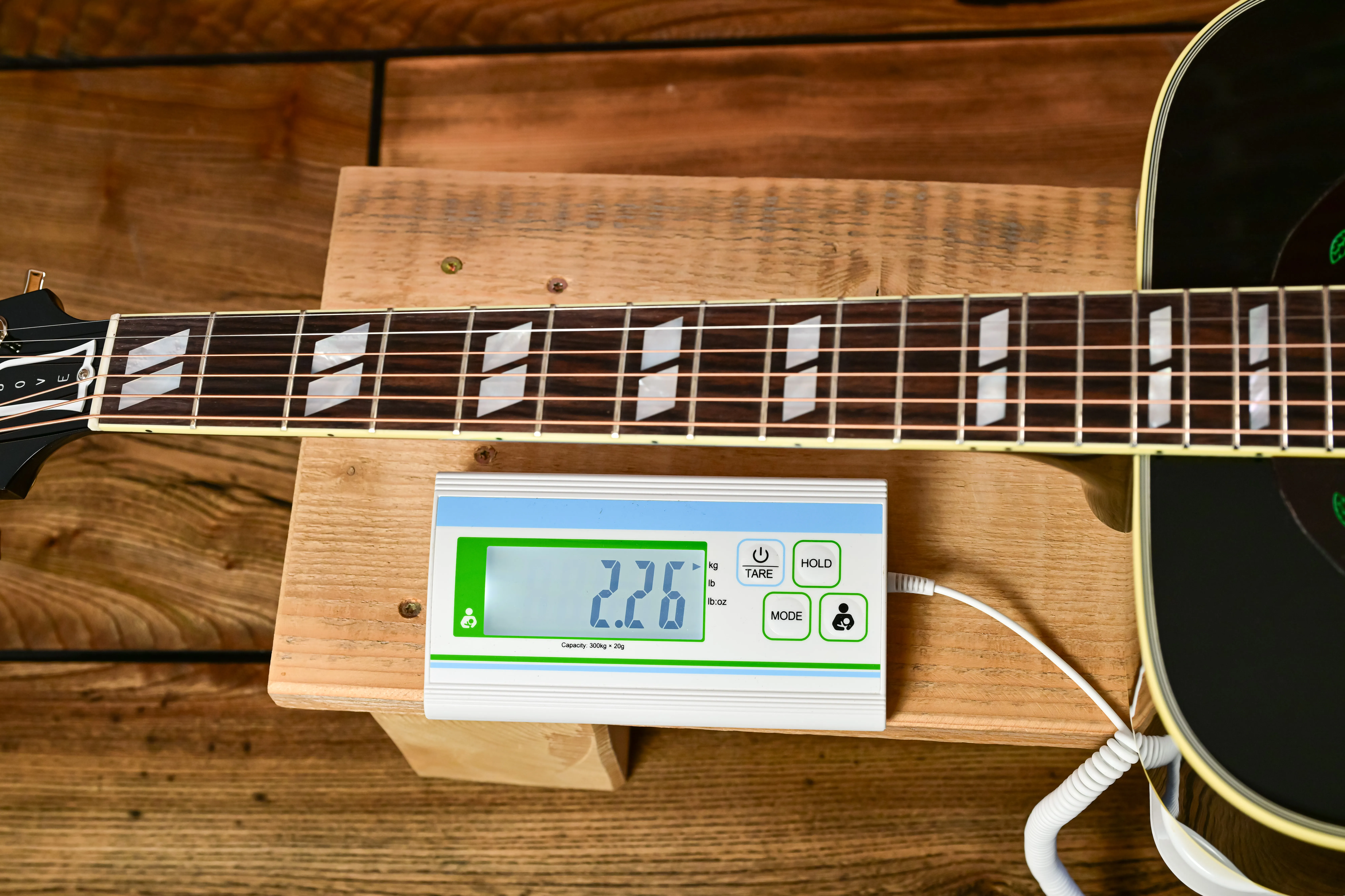 Custom M2M Dove Double Pick Guard - Transparent Ebony