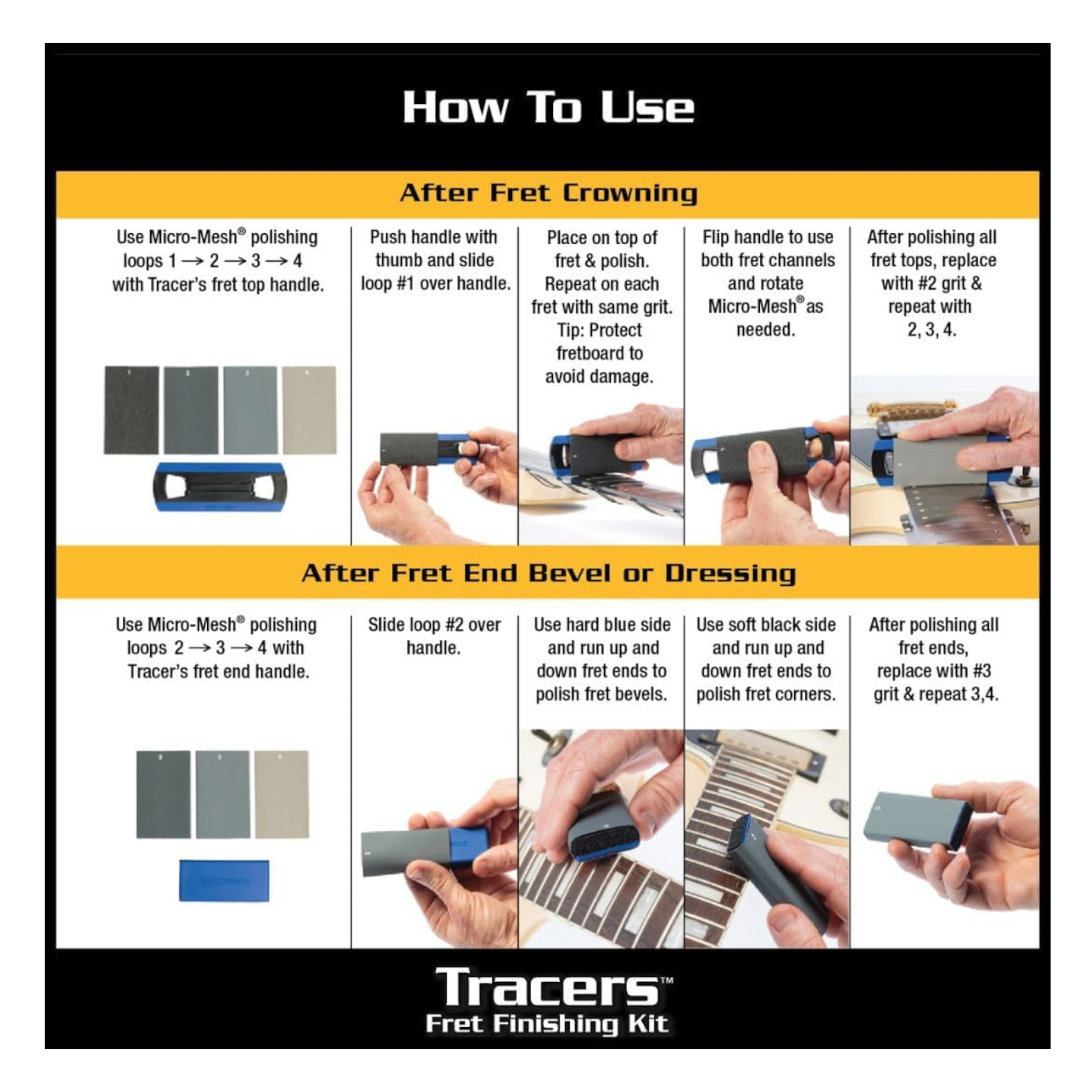 Guitar Fret Leveling Kit MN872 -