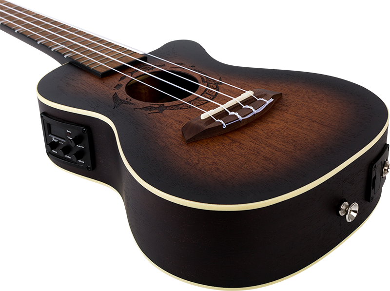 DUC380 CEQ Amber Electro-Acoustic Concert Ukulele