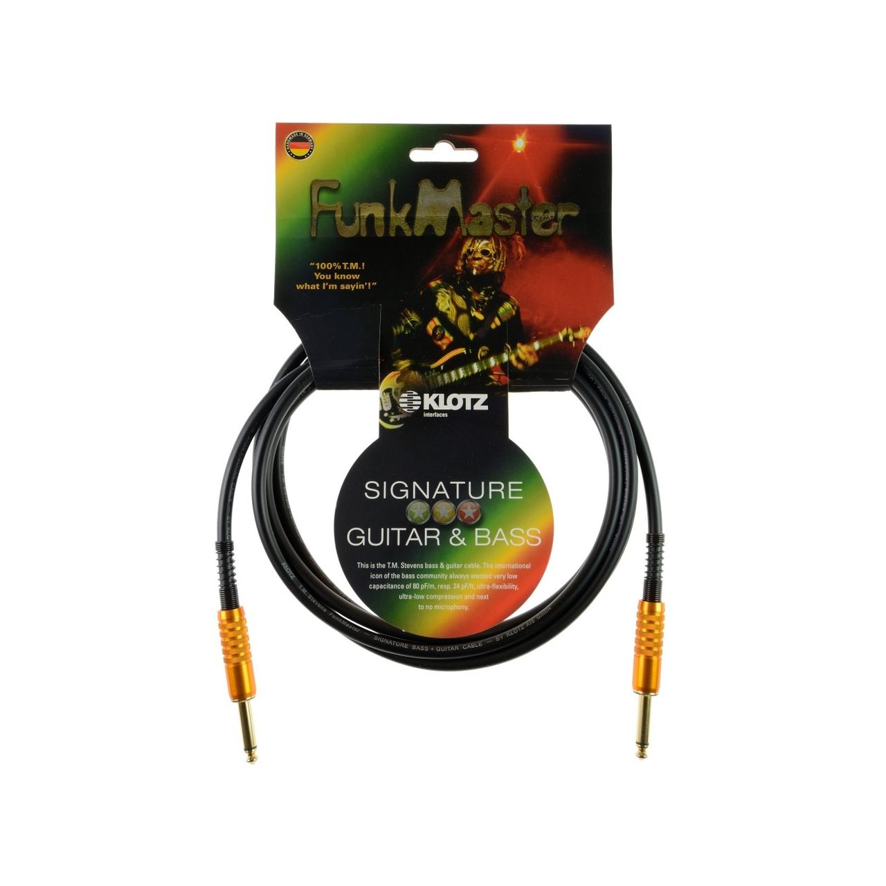 Stevens FunkMaster Gitarren- & Basskabel - 3m