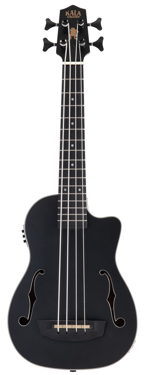 U-Bass Journeyman Fretted - Matte Black, with Bag