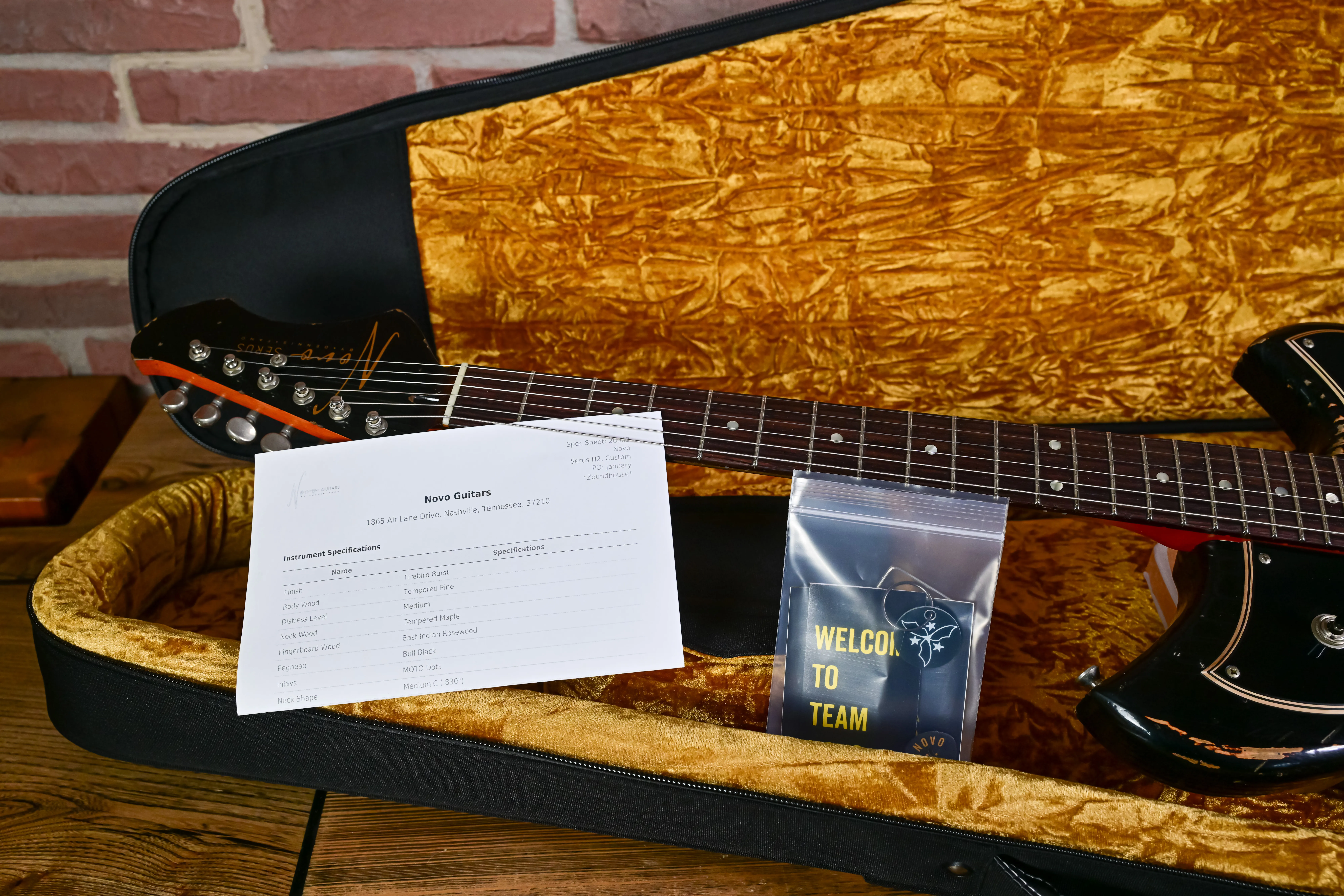 Serus H2 Firebird Burst 5-Ply Black Medium Distress