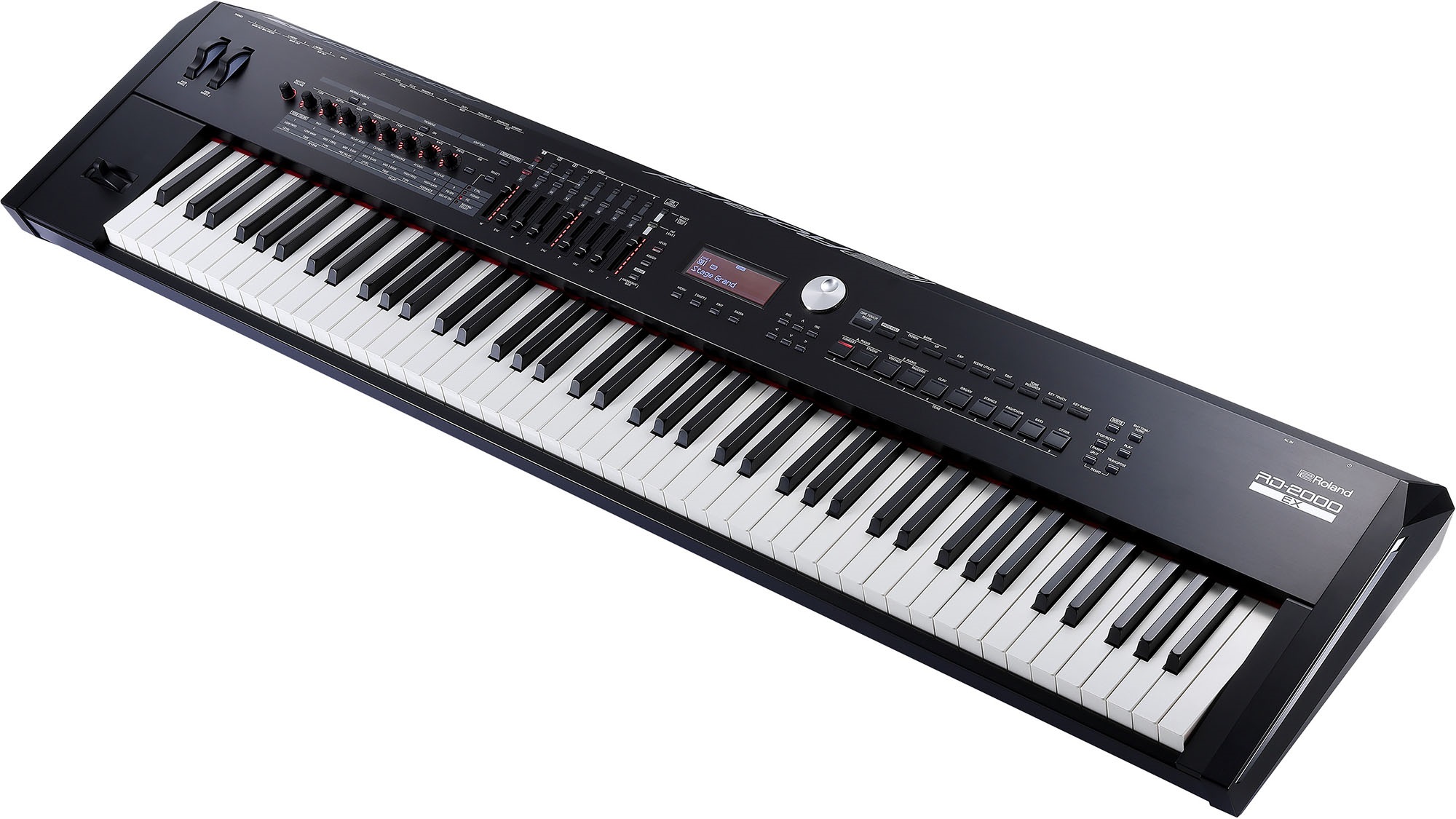 Detailansicht der PHA-50 Tastatur des Roland RD-2000EX mit gewichteten Tasten