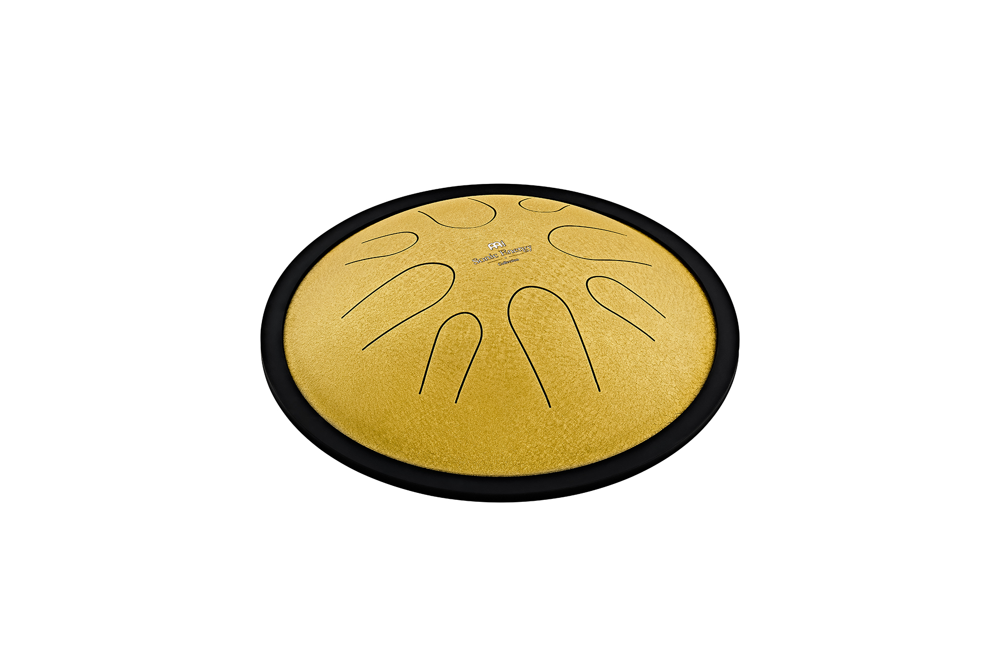 10" Compact Steel Tongue Drum, D Moll, Gold
