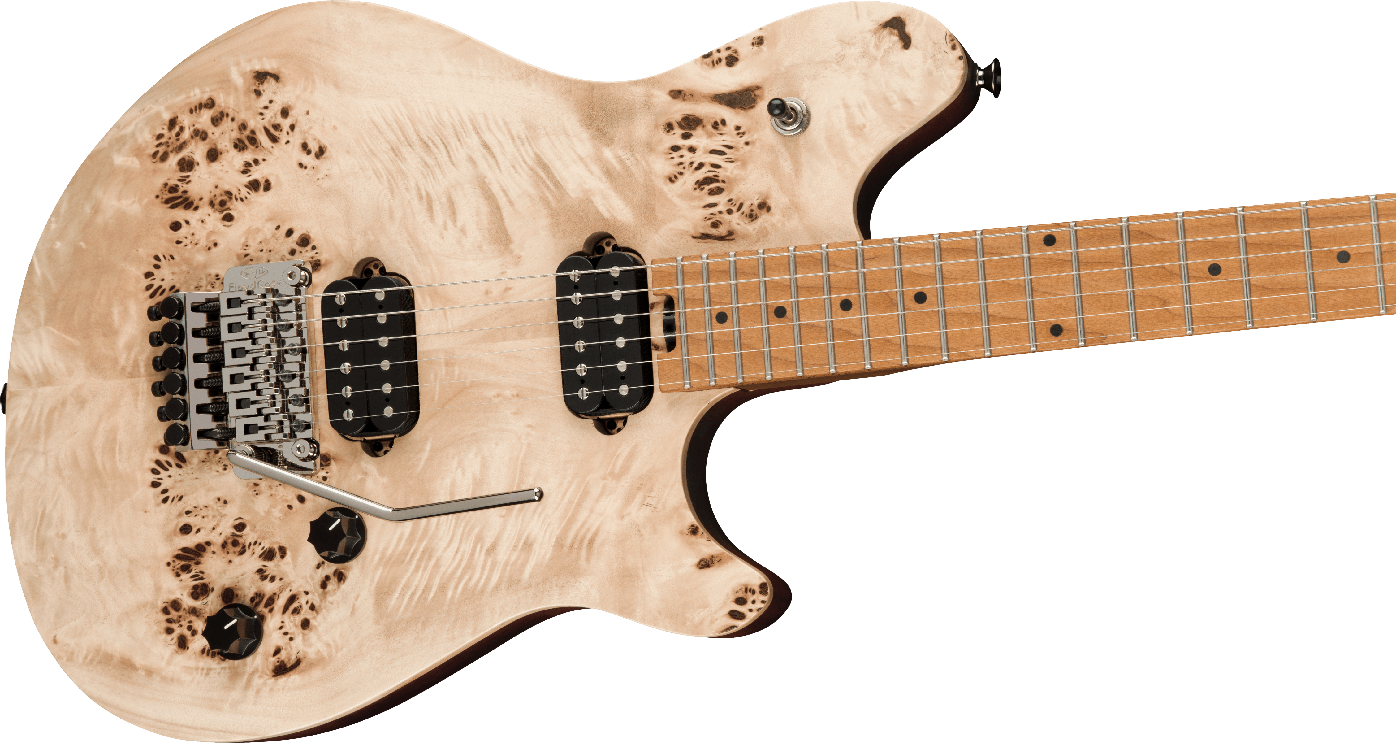 Wolfgang® WG Standard Exotic Poplar Burl, Baked Maple Fingerboard, Natural