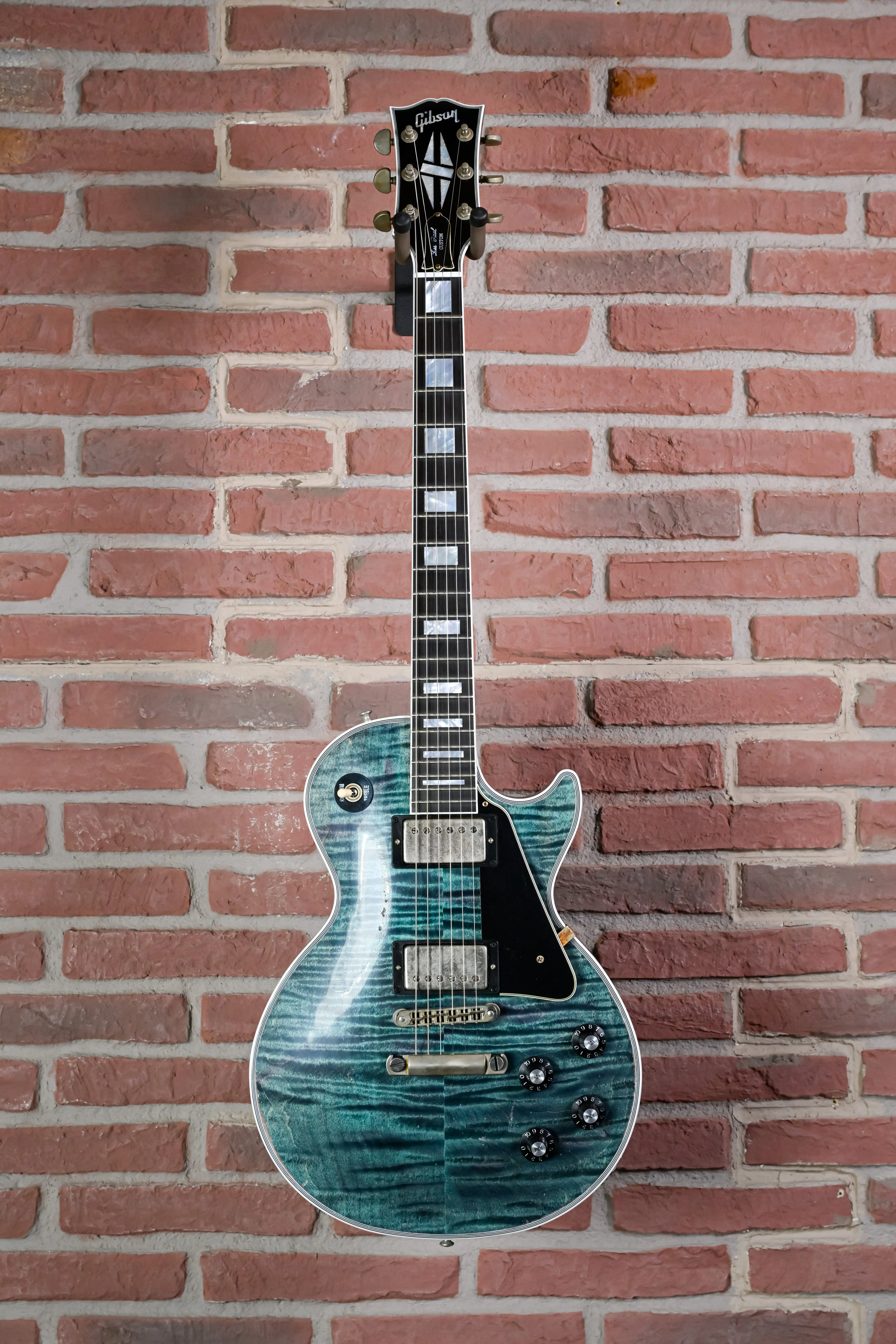 Les Paul Custom Nordic Blue Murphy Lab Heavy Aged Vorderansicht