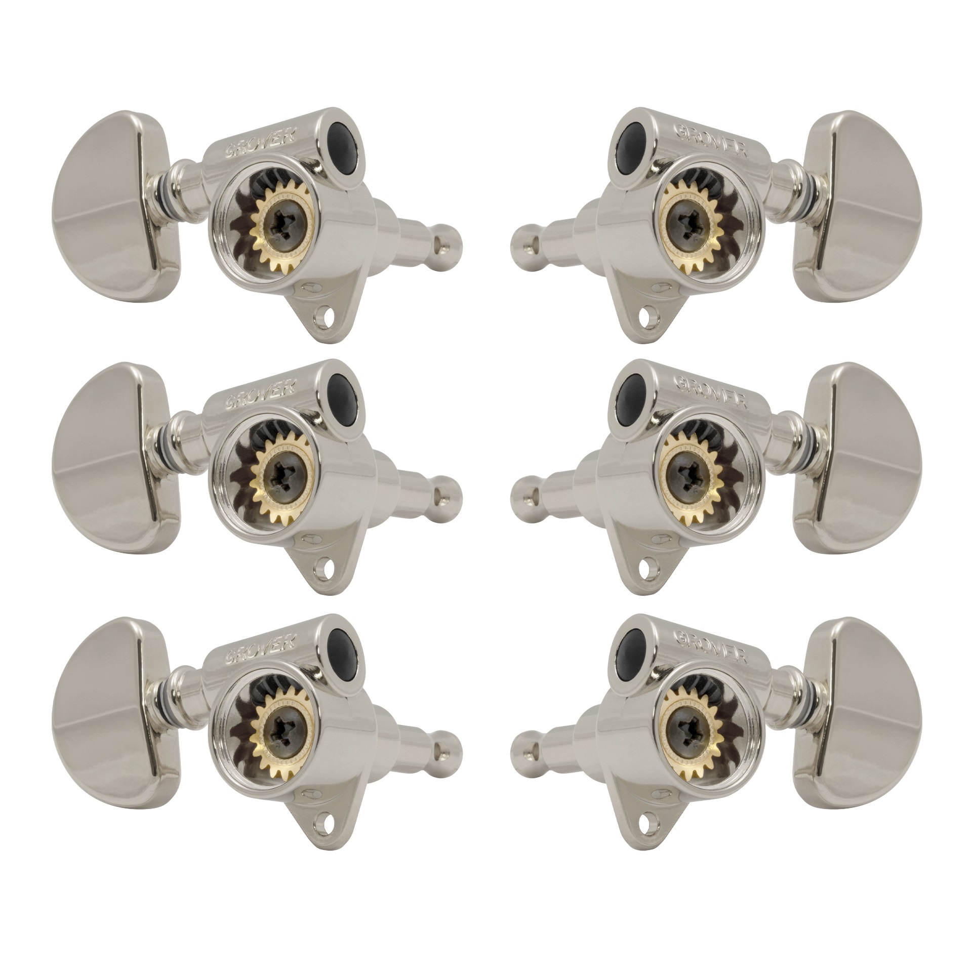 102SVN Skeleton View Rotomatics - Guitar Machine Heads, 3 + 3 - Nickel