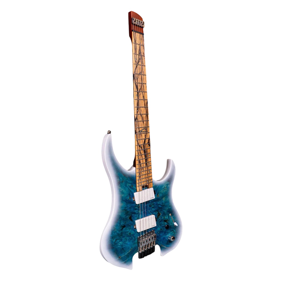 Ghost Overdrive 6-string Multiscale Headless E-Gitarre Arctic Burst