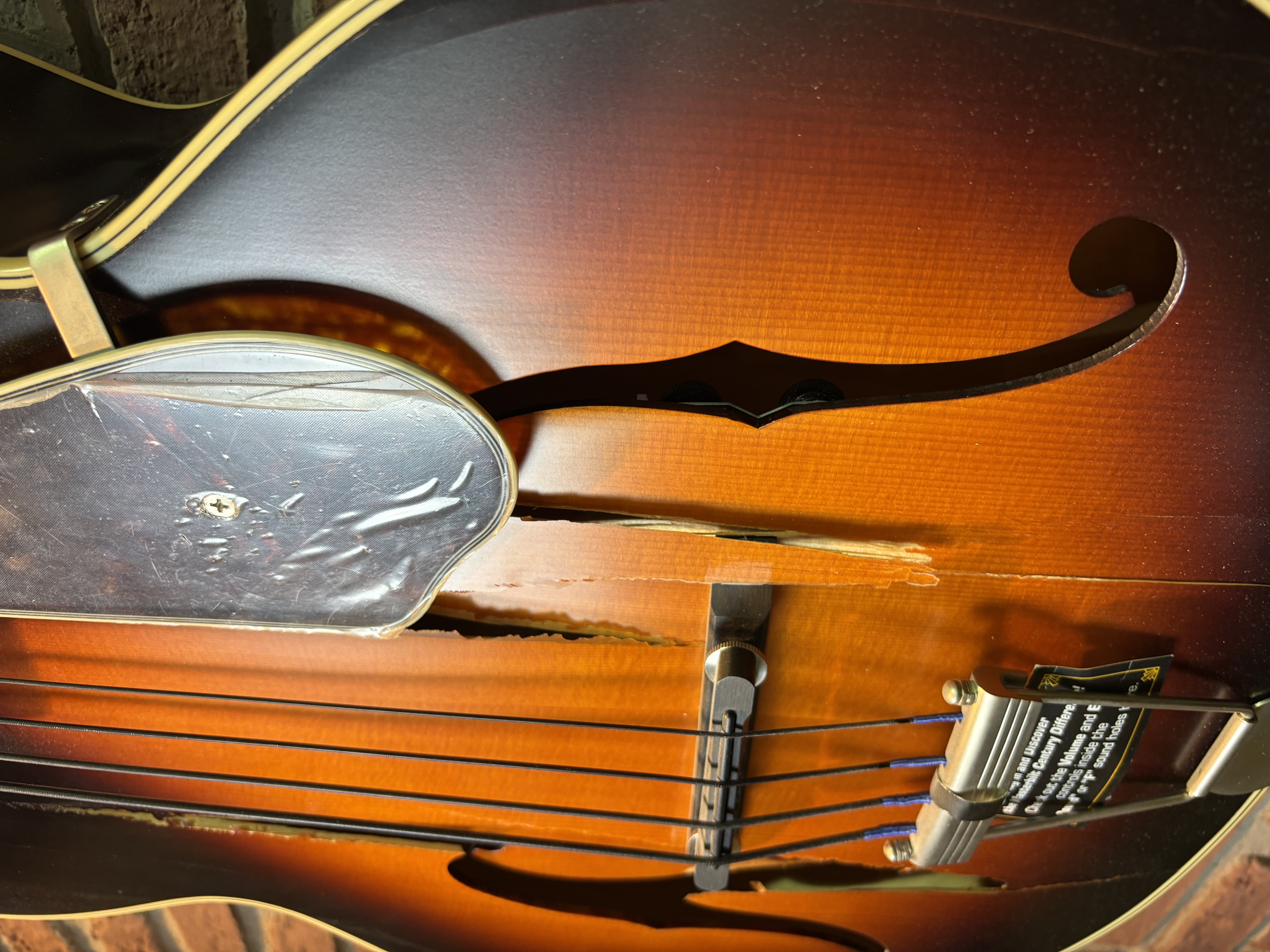 De Luxe Classic Electro Acoustic Bass Vintage Sunburst (Bastlerware)
