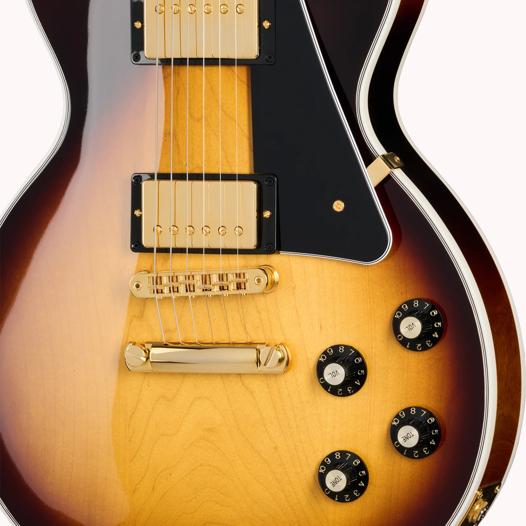 Gibson Les Paul Custom 70s Tobacco Burst Vorderansicht