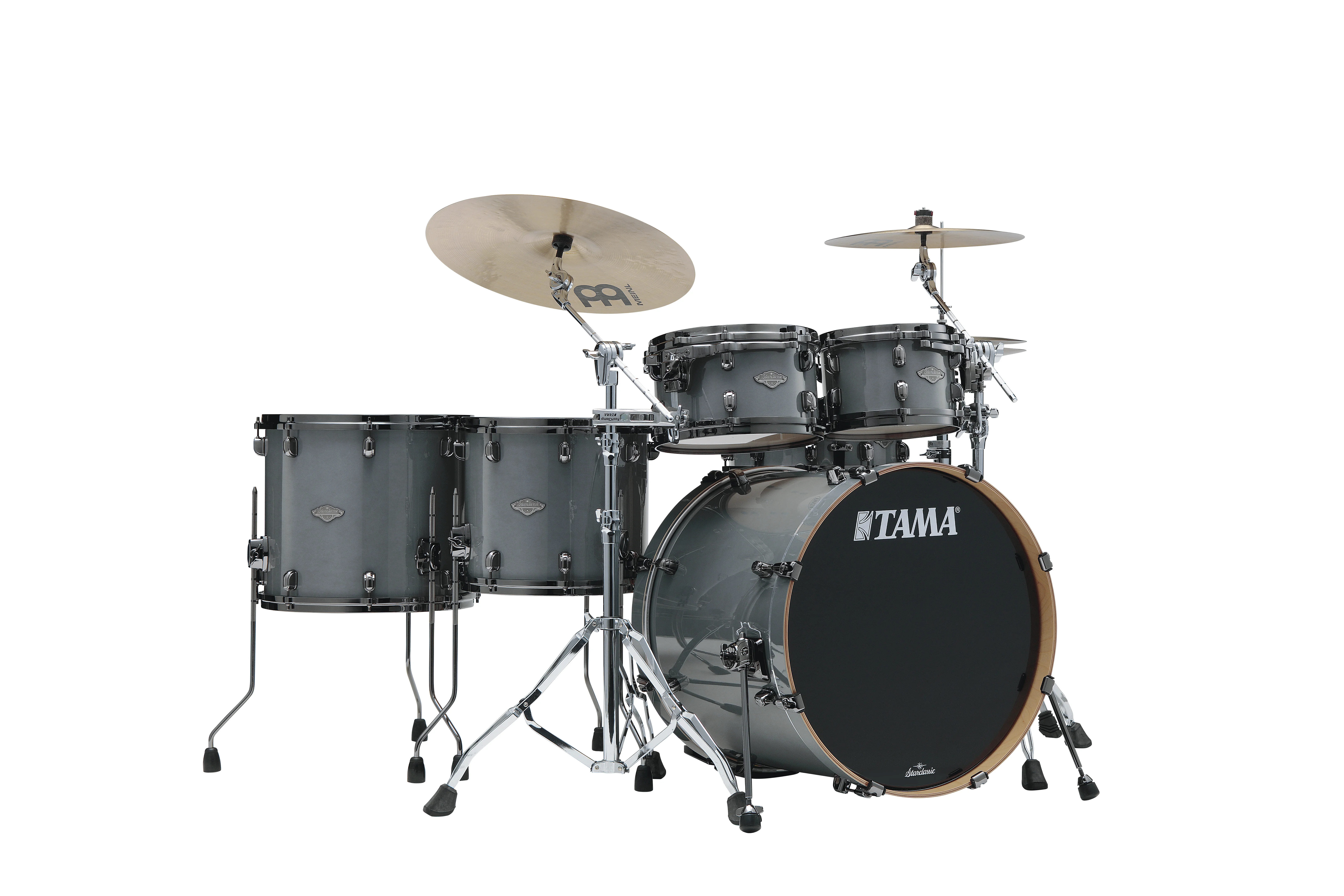 Starclassic Performer Shell Kit 5 teilig - Smoky Gray/ Black Nickel HW