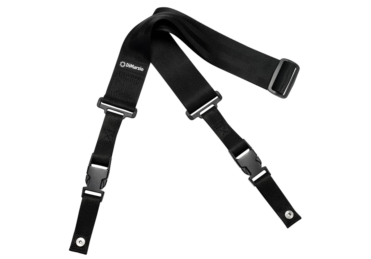 2 Inch Nylon ClipLock Guitar Strap  Black