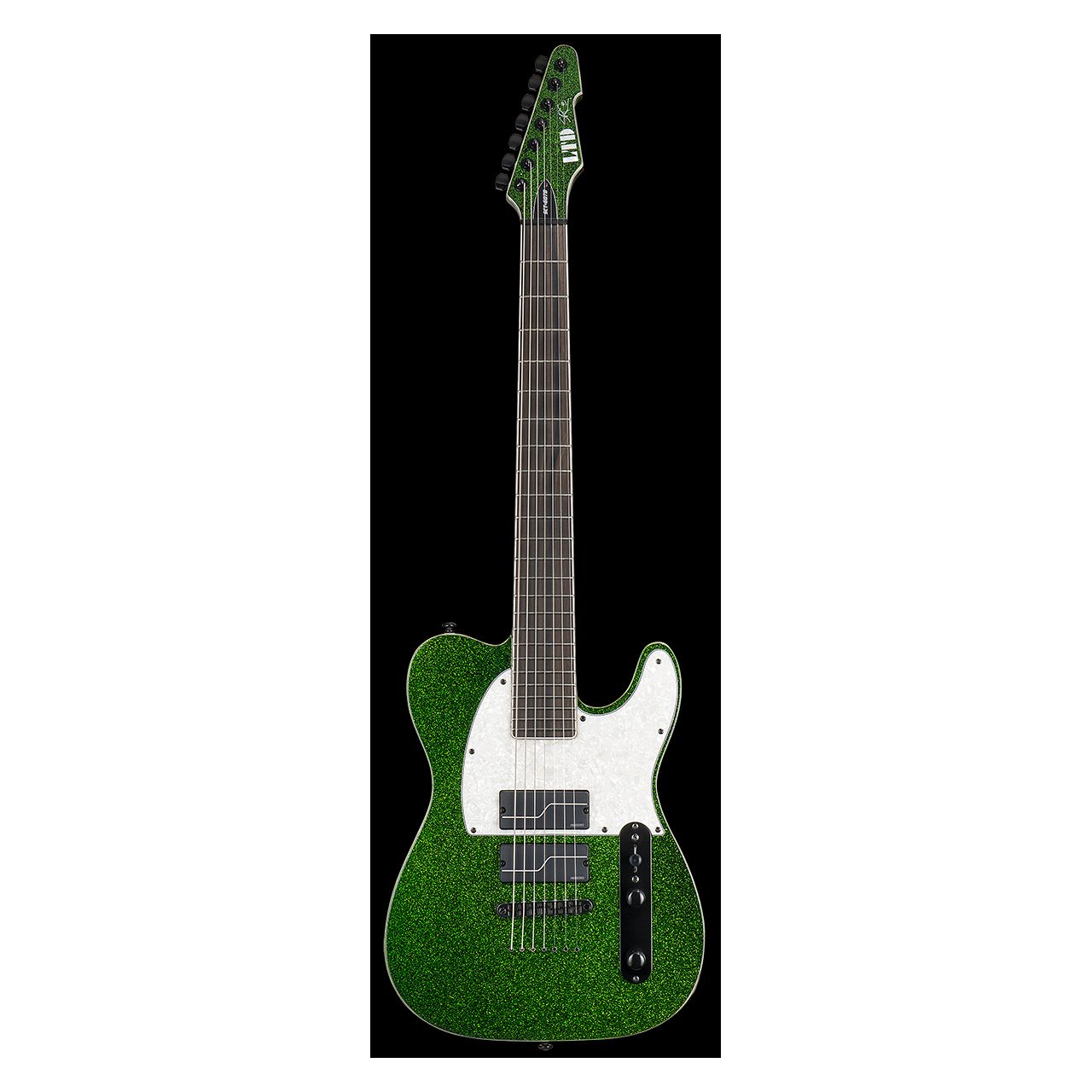 SCT-607 Baritone 7-Saiter Stephen Carpenter Signature in Green Sparkle