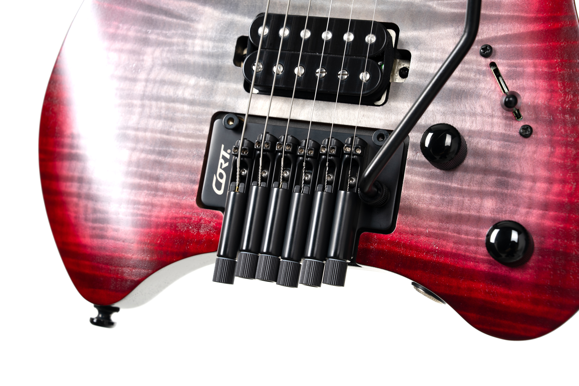 Space G6TR Semi Gloss Lava Headless E-Gitarre