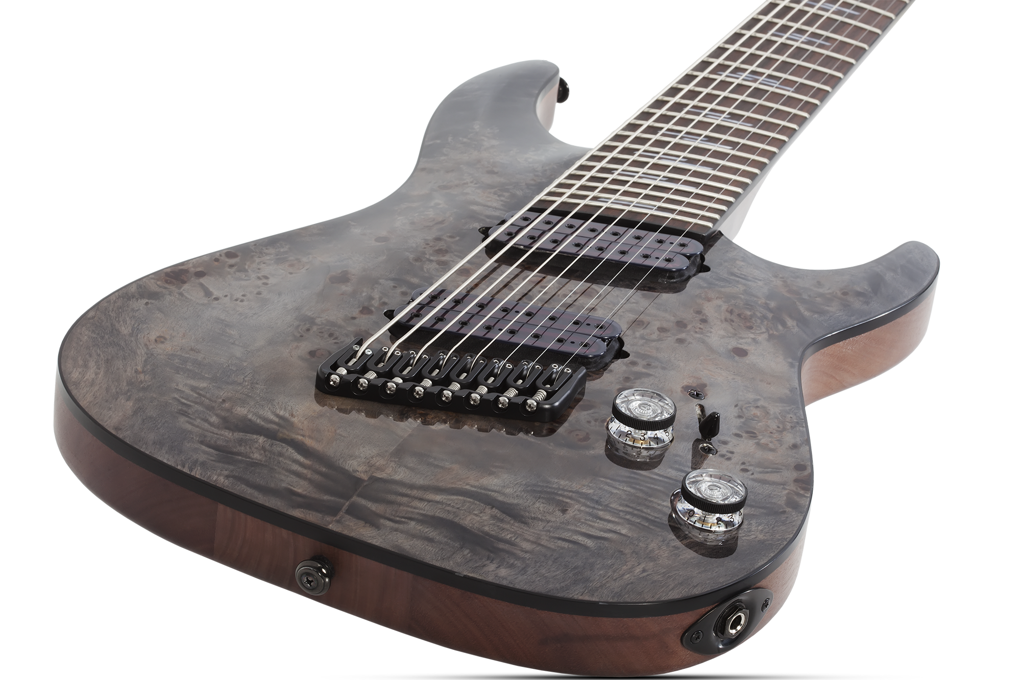 Omen Elite 8 MultiScale Charcoal E-Gitarre