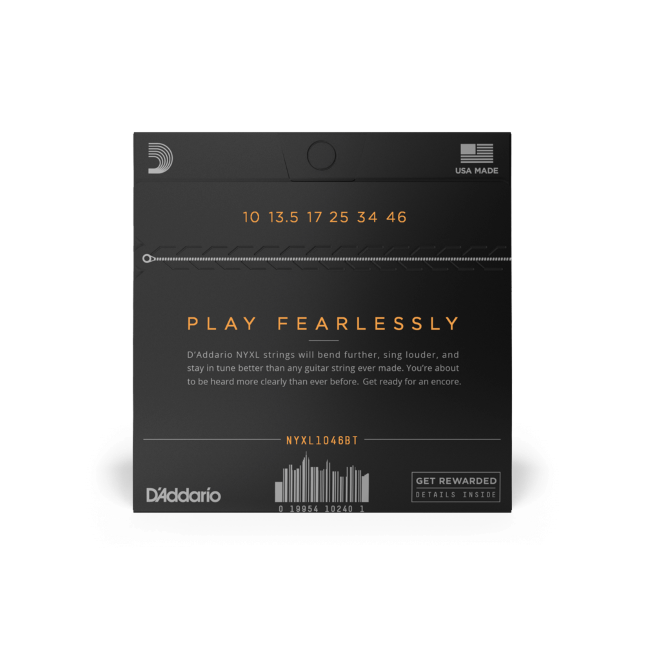 NYXL1046BT Nickel Wound Electric Guitar Strings, Balanced Tension, 10-46