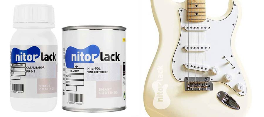 NitorPOL Polyurethanlack vintage white - 500ml Dose + 250ml Trockner