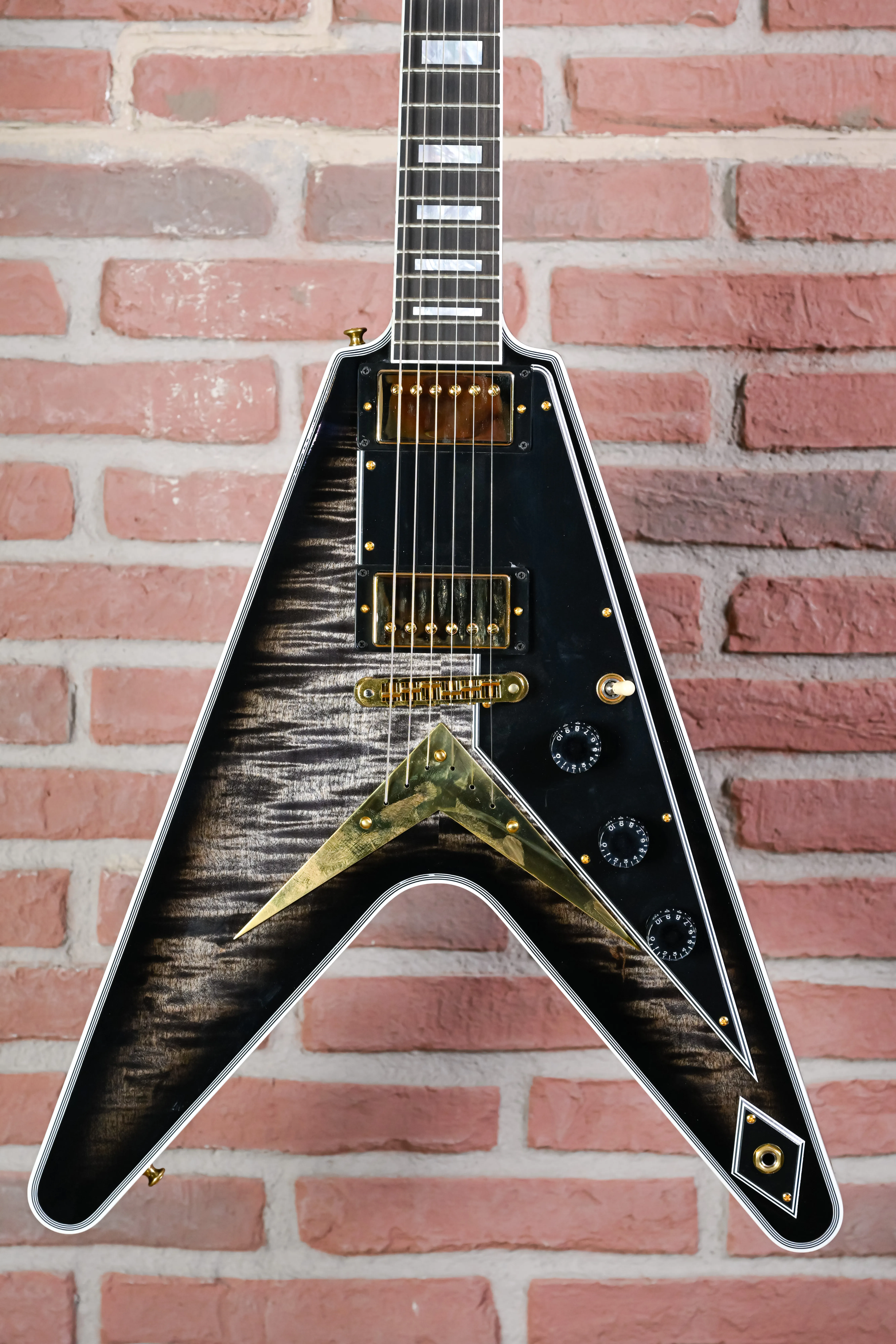 Flying V Custom Figured Cobra Burst Gloss