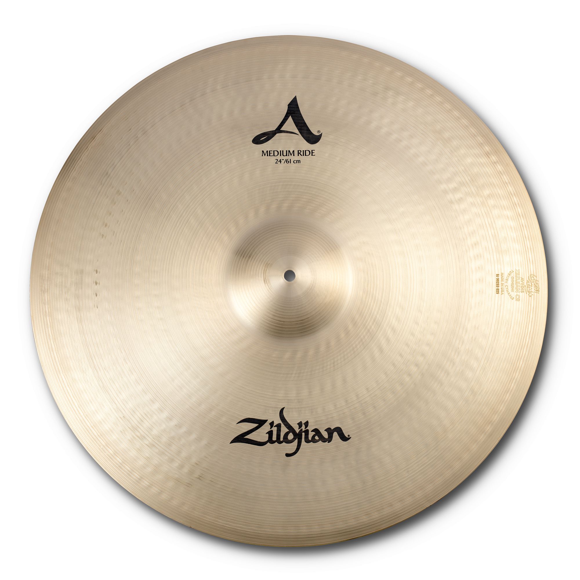 Ride, A Zildjian, 24", Medium Ride, traditional