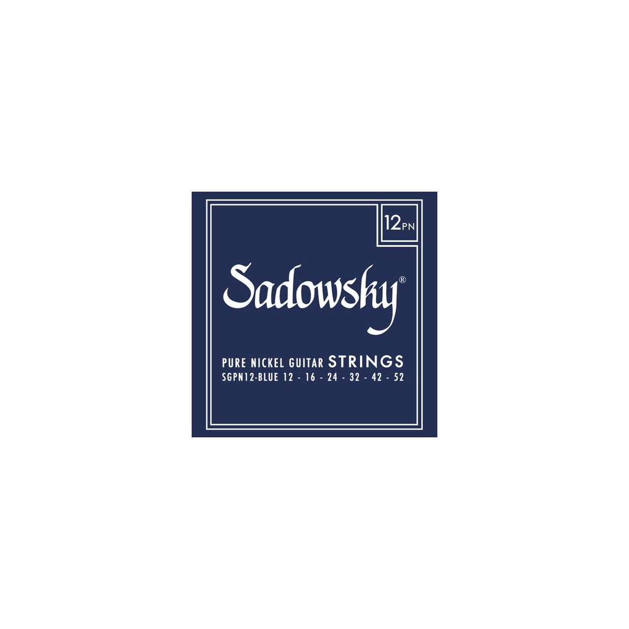 Blue Label Guitar String Set, Pure Nickel - 012-052 