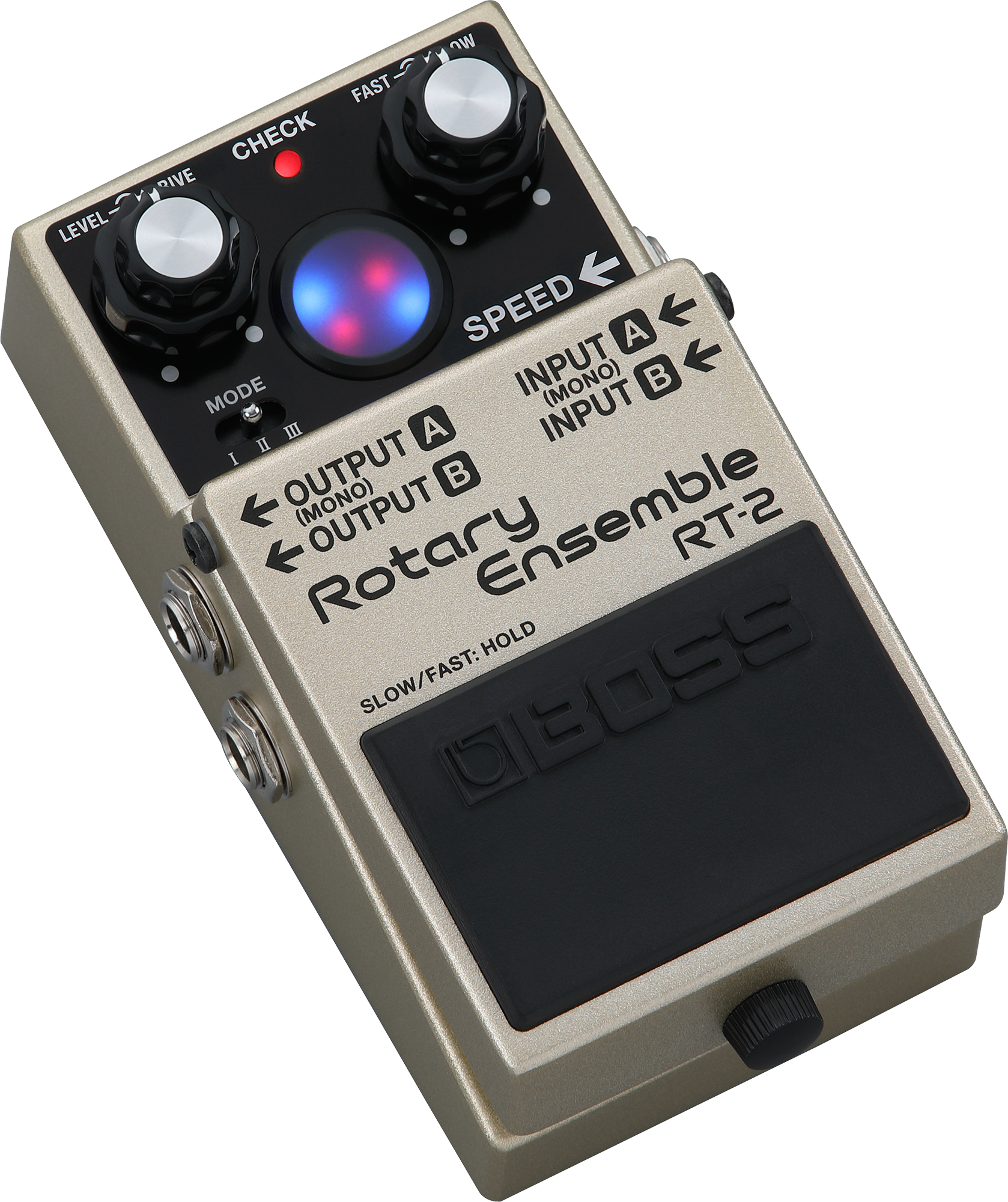 Boss RT-2 Rotary Ensemble im Modern-Mode mit aktiviertem Drive