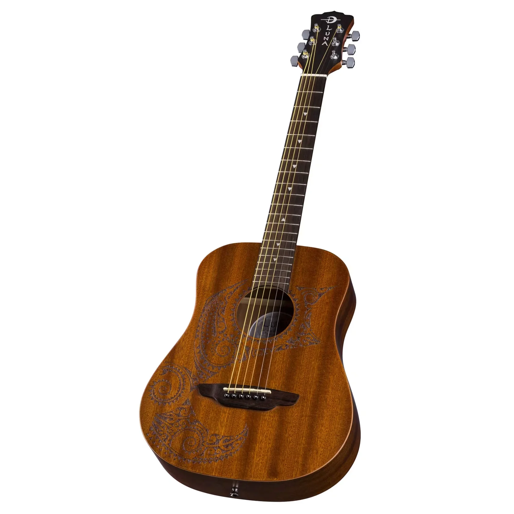 Safari Tattoo Travel Guitar with Gigbag Satin Natural