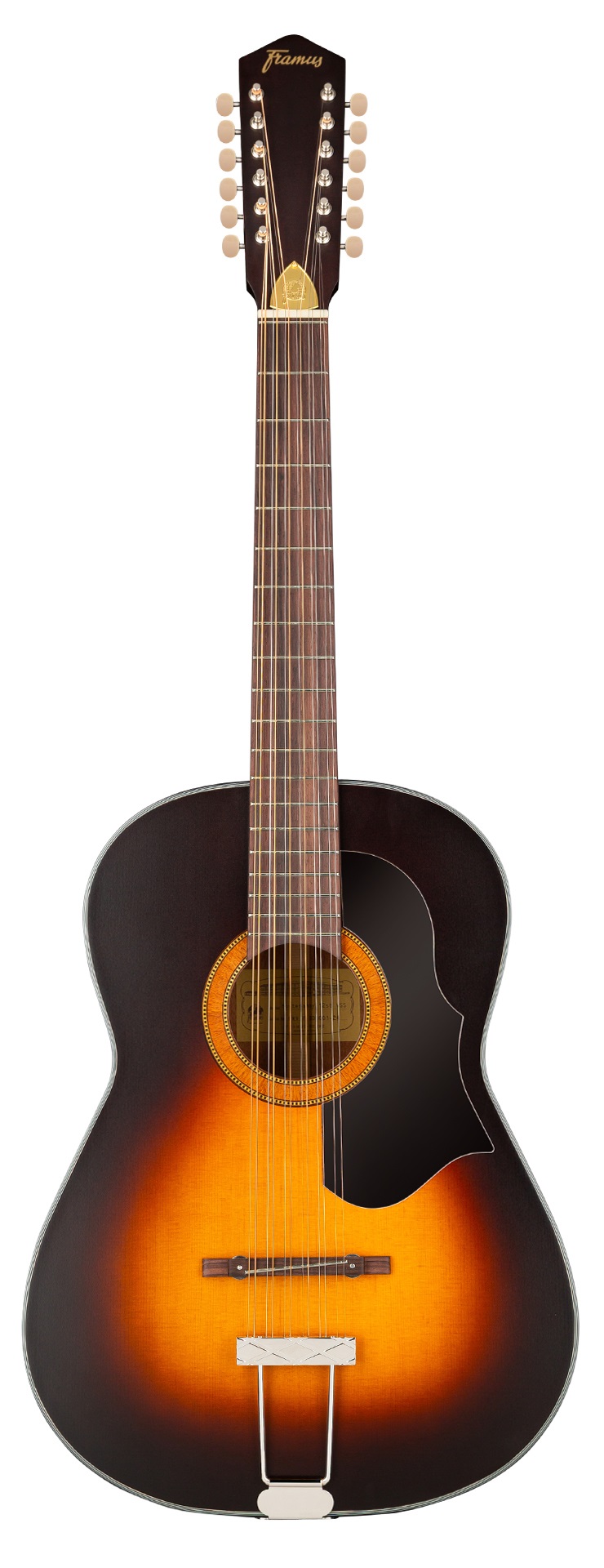 Vintage 05/024 Hootenanny 12-String, Vintage Sunburst High Polish, Case